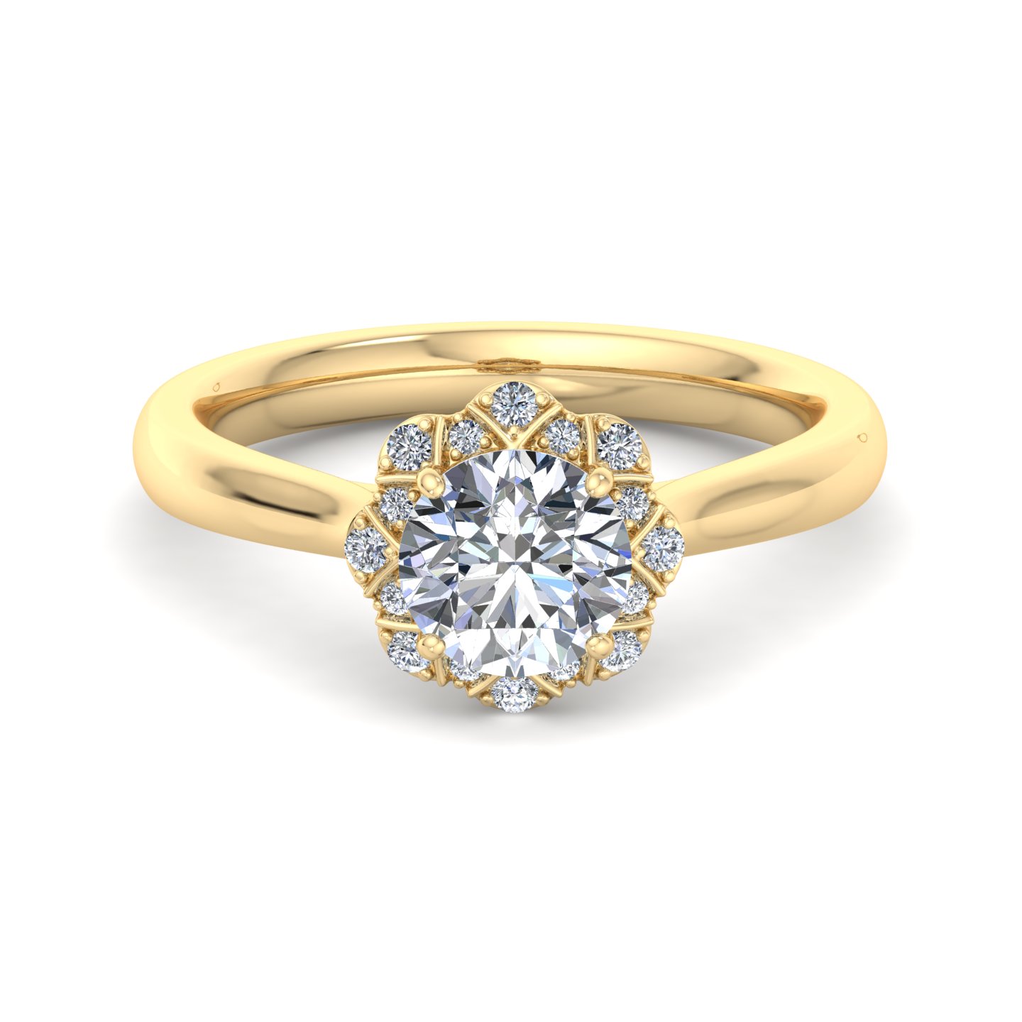 Harley Halo Engagement Ring